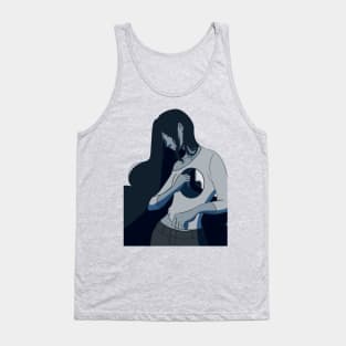 "Something's missing" sad girl Tank Top